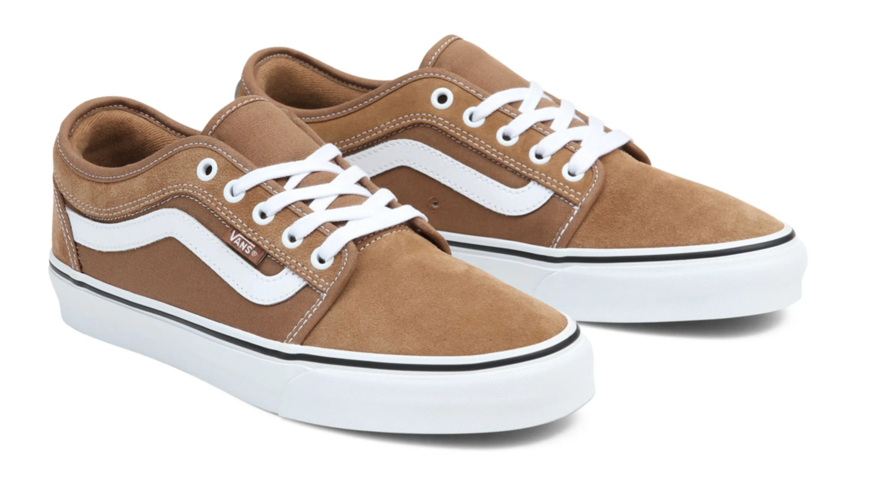 Vans Chukka Low Sidestripe Shoes - Tobacco Brown