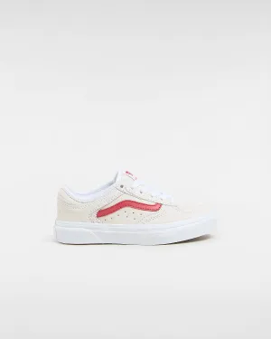 VANS Kids Rowley Trainers - White / Racing Red