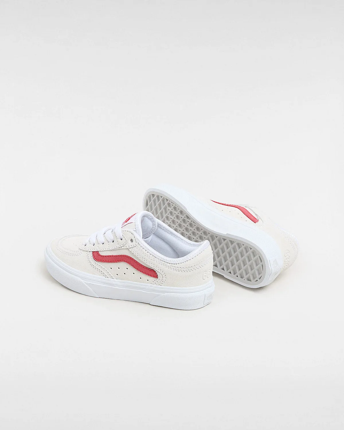 VANS Kids Rowley Trainers - White / Racing Red