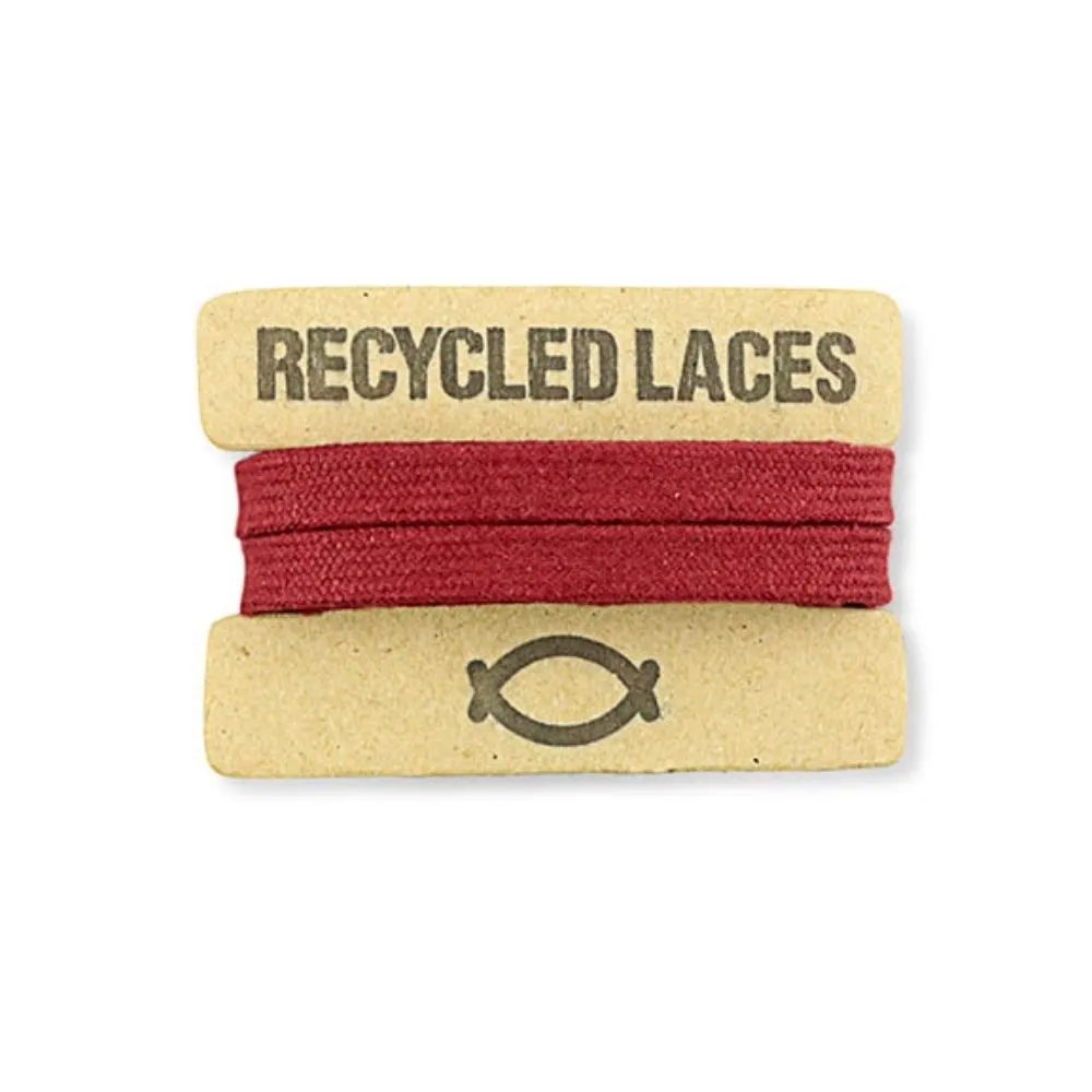 Vegan laces bordeaux FLA004