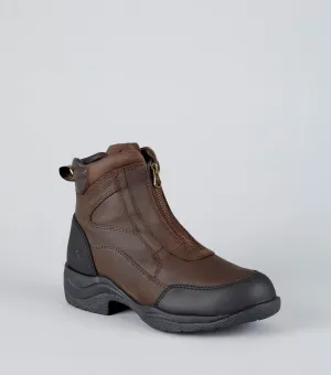 Vinci Waterproof Zip Front Boot Brown