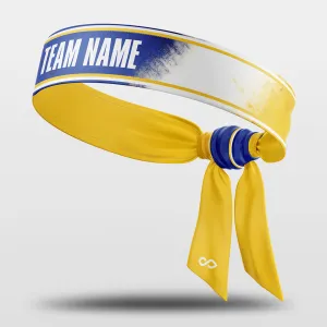 Warriors - Customized Sports Sweat-Wicking Tie Headband