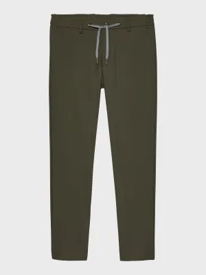 WINTER EDITION - DARK GREEN DRAWSTRING TROUSERS - DESIGN IN ITALY