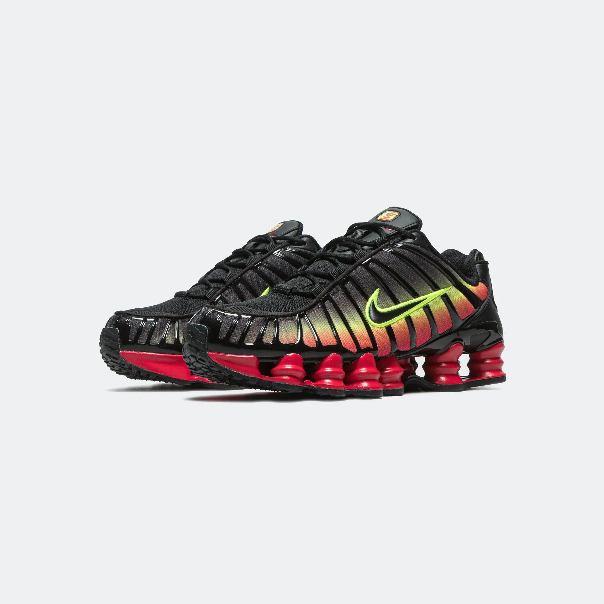 Womens Shox TL - Black/Volt-Fire Red