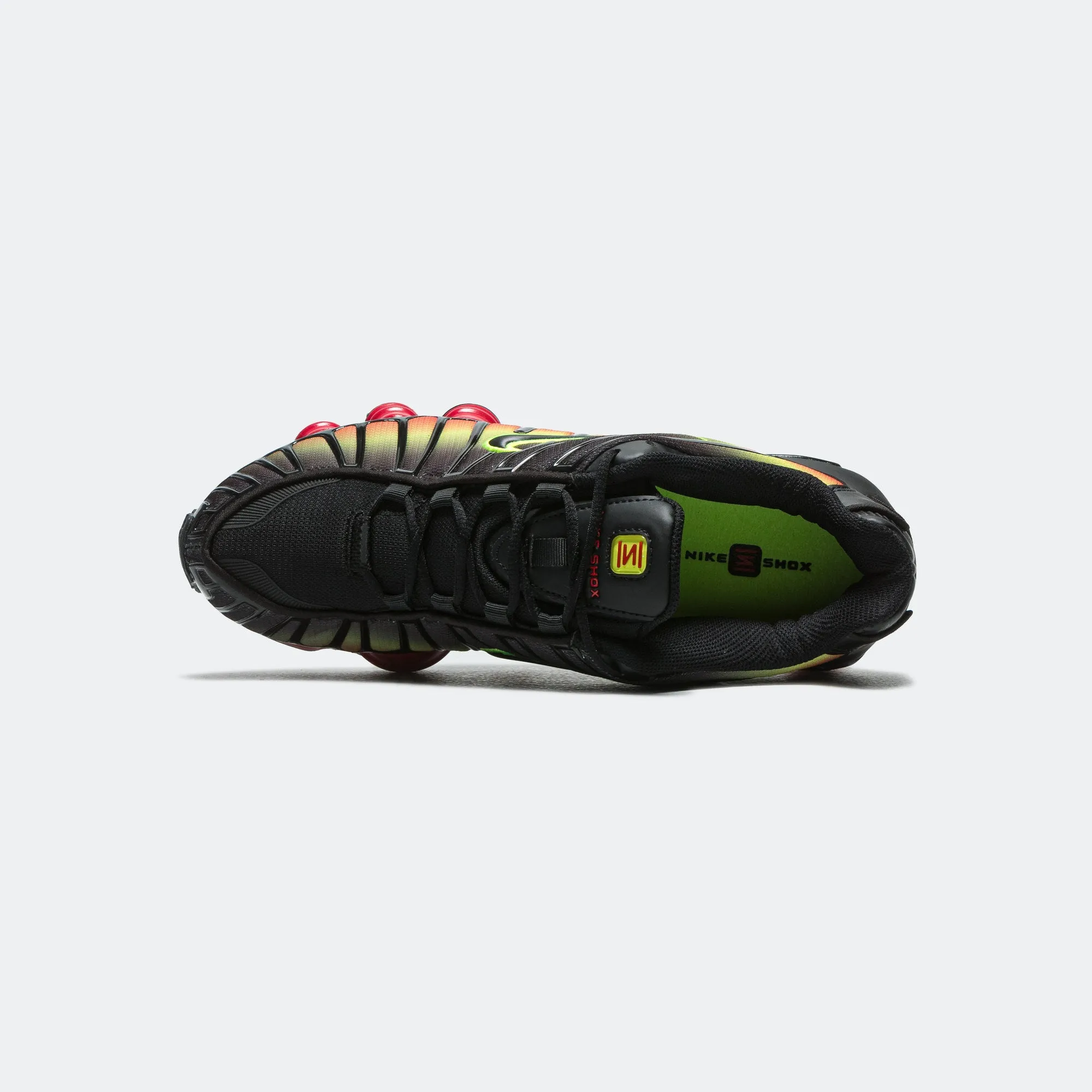 Womens Shox TL - Black/Volt-Fire Red