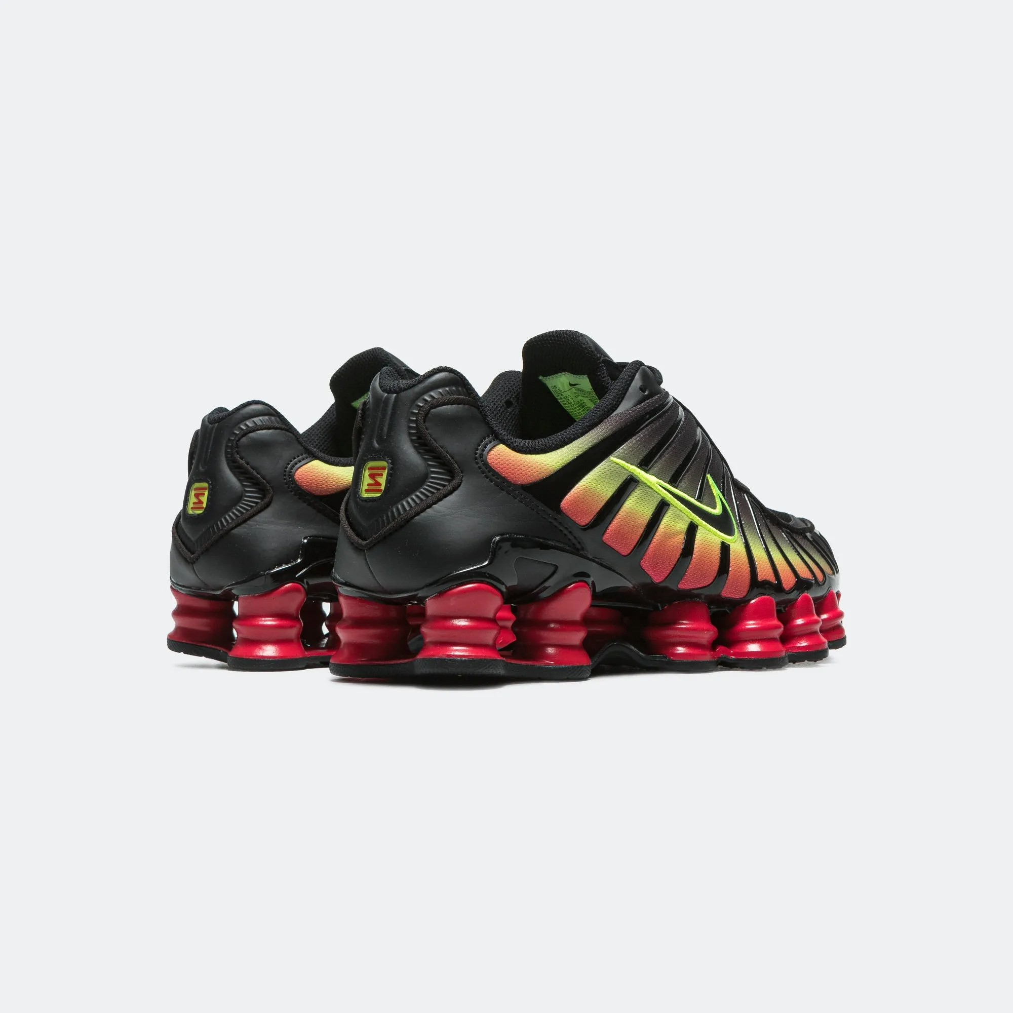 Womens Shox TL - Black/Volt-Fire Red