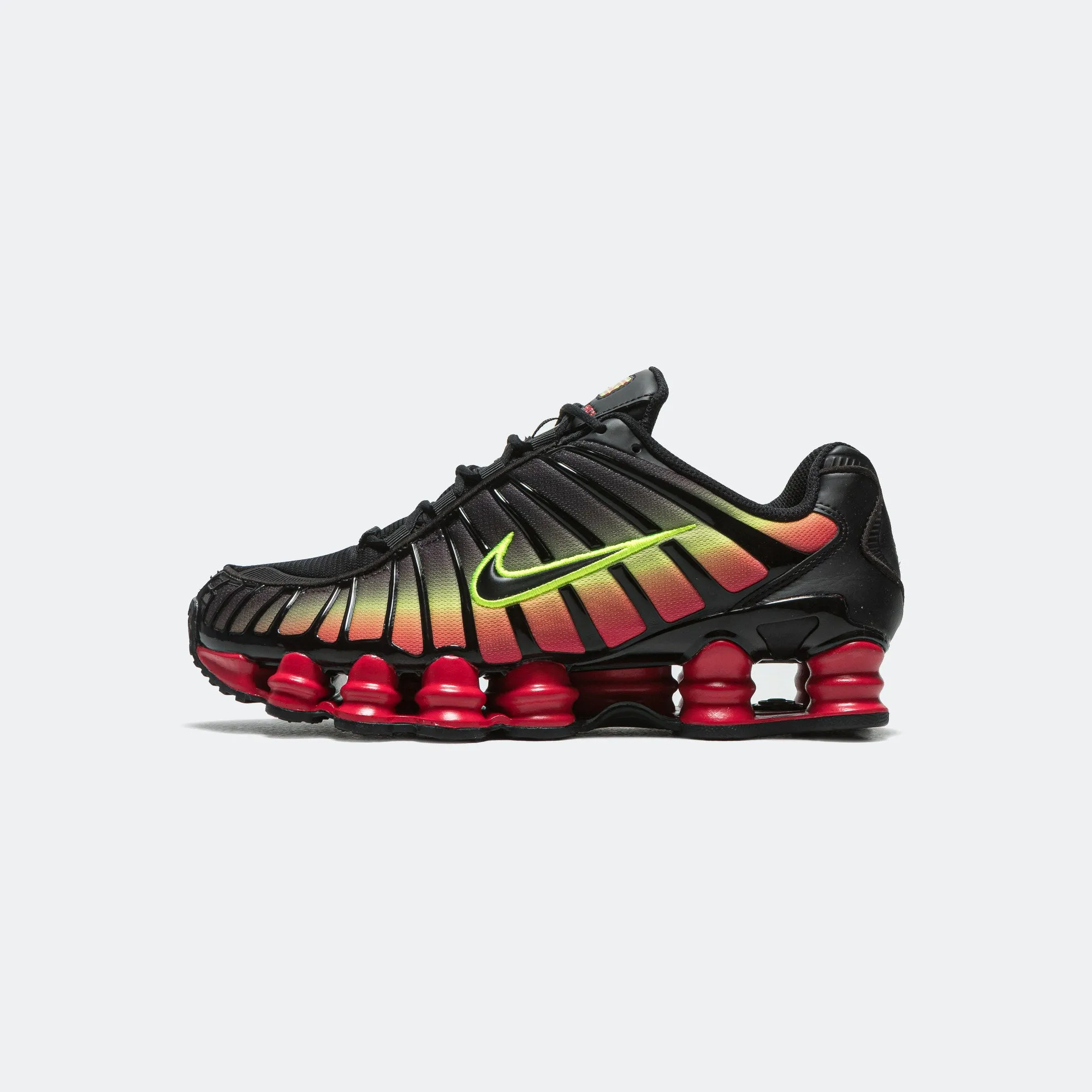 Womens Shox TL - Black/Volt-Fire Red