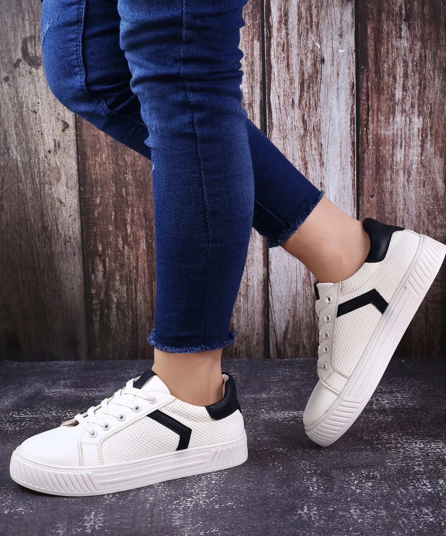 Women's Trendiest Faux Leather Sneakers