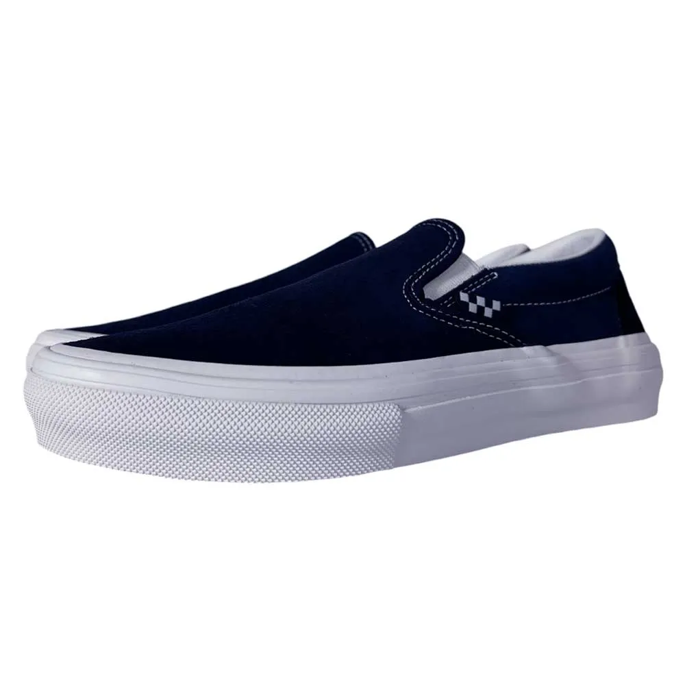 Wrapped Deep Navy Vintage Vans Skate Slip On Suede Shoes