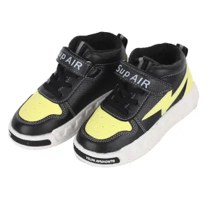 Yellow and Black Canvas Sports Shoes