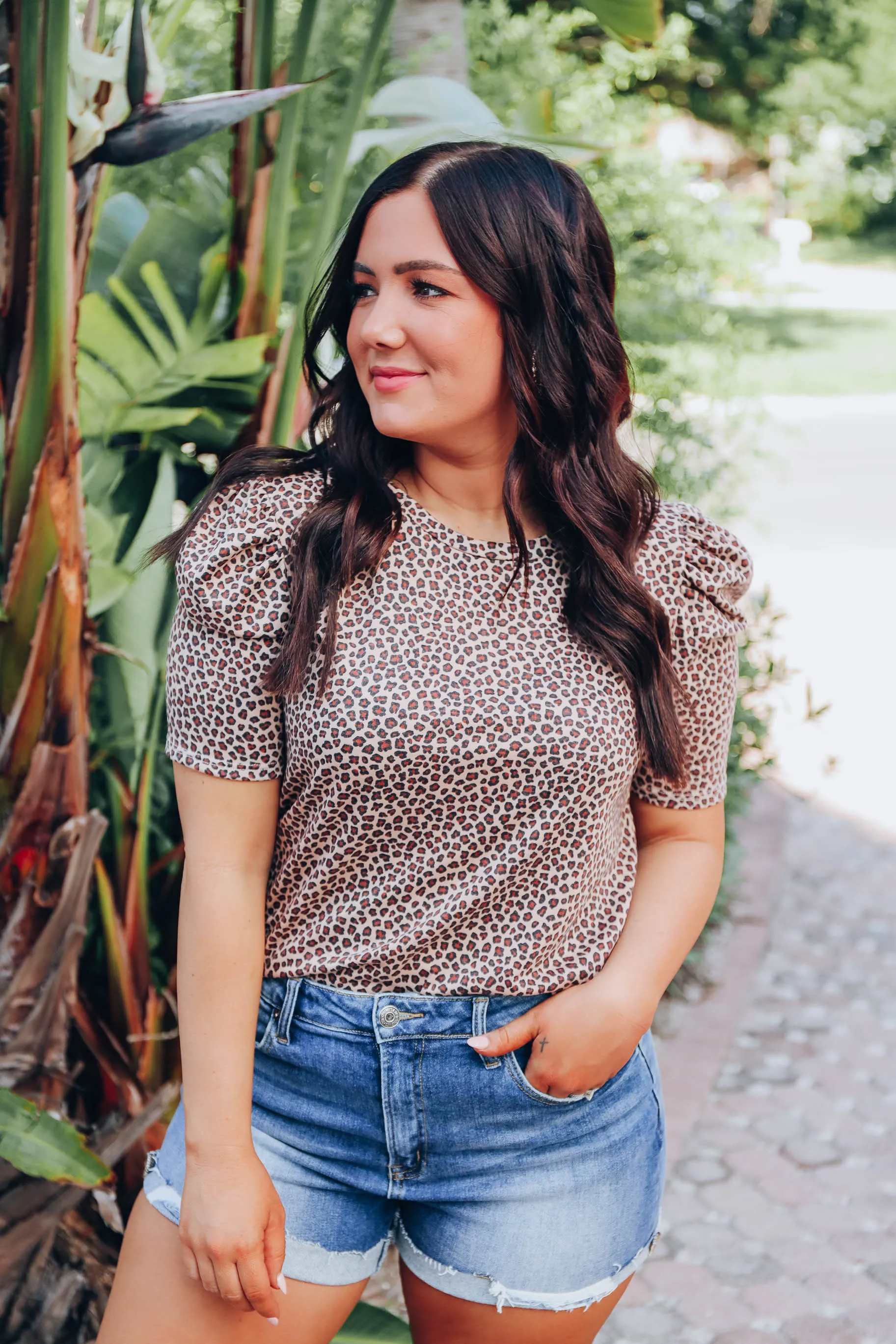 Zephyr Leopard Top - Mocha